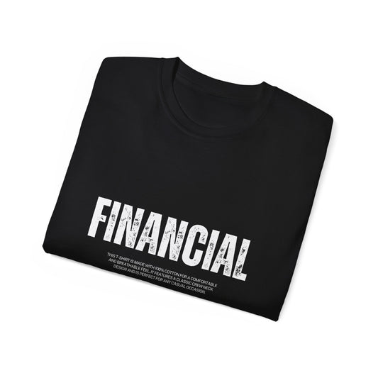Financial Protection T-Shirt — Bold Text Graphic Tee for Insurance & Finance Professionals
