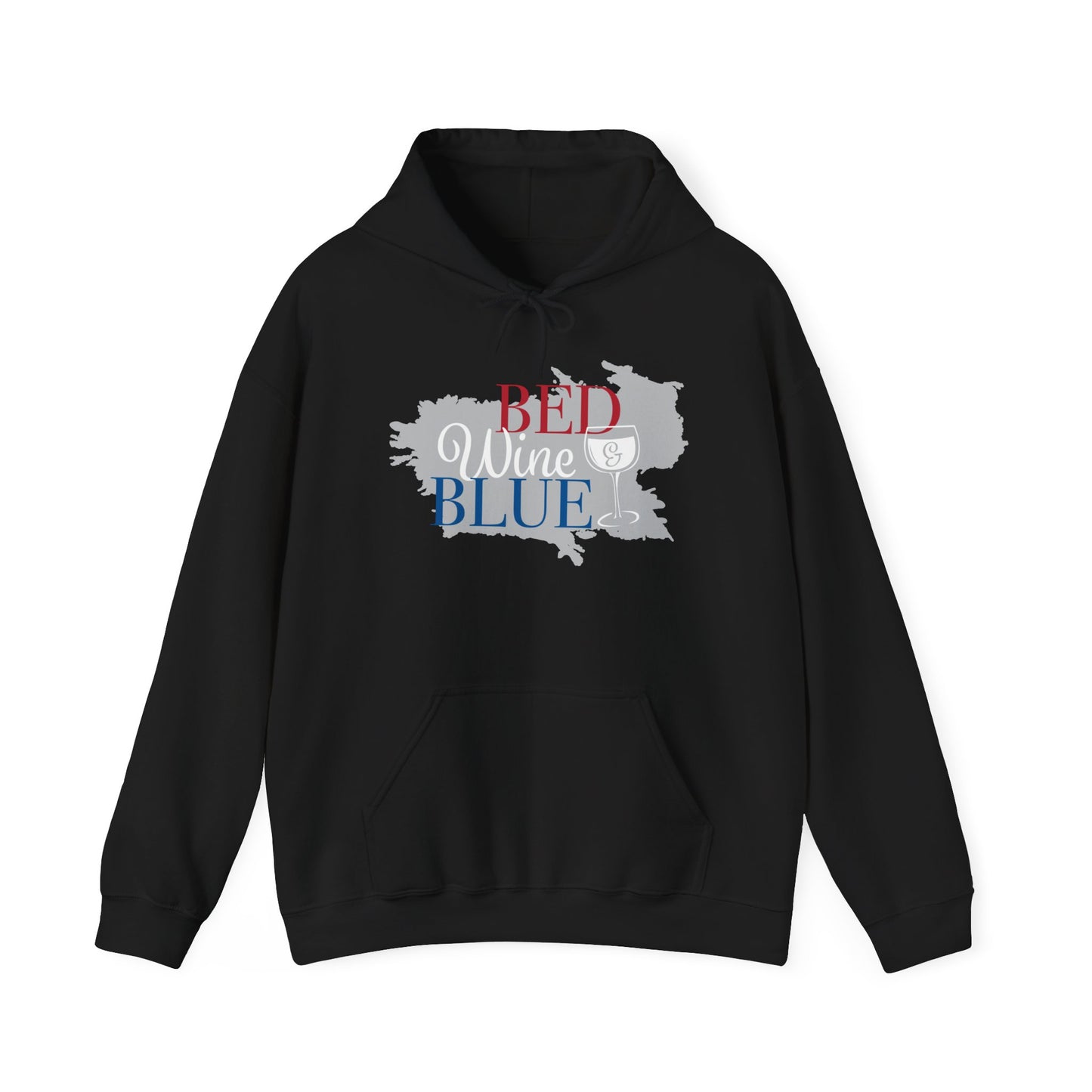 Unisex Hooded Sweatshirt - 'Red, Wine & Blue' Comfortable Casual Wear