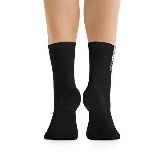 Funny Recycled Poly Socks - "I'm On Break" Sock Design for Relaxation and Fun