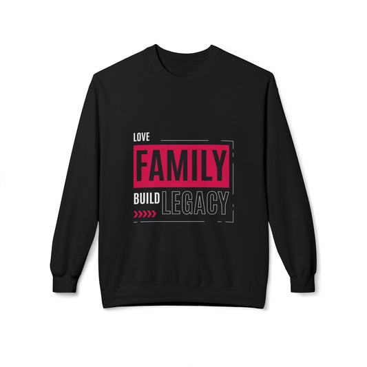 Family Graphic Crewneck Sweatshirt