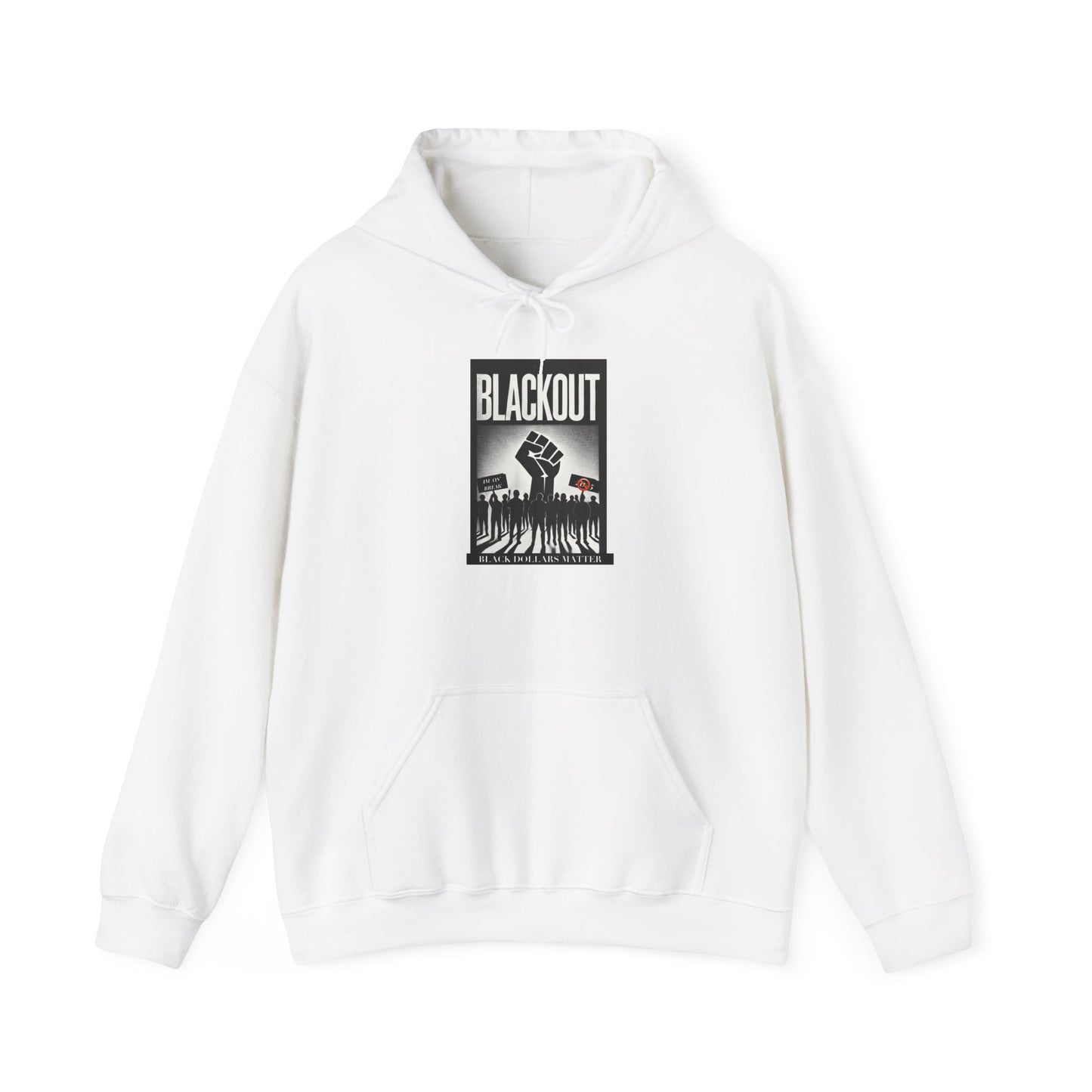 Blackout Empowerment Unisex Hoodie - Heavy Blend™ Sweatshirt for Activism & Daily Wear