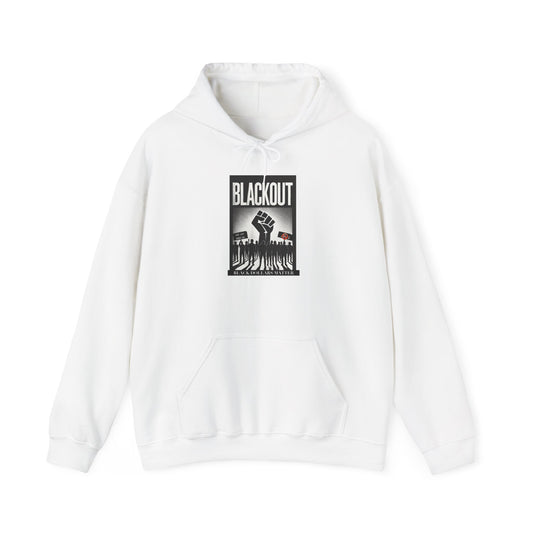 Blackout Empowerment Unisex Hoodie - Heavy Blend™ Sweatshirt for Activism & Daily Wear