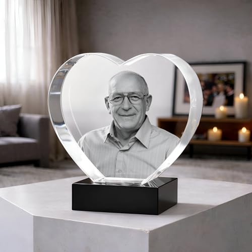More Than an Urn – A Family Tribute Set of Custom 3D Crystal Photo Urn & Your Choice of Personalized Adult Cremation Urn For Human Ashes | Personalize The Set That Reflects Who They Truly Were -Medium