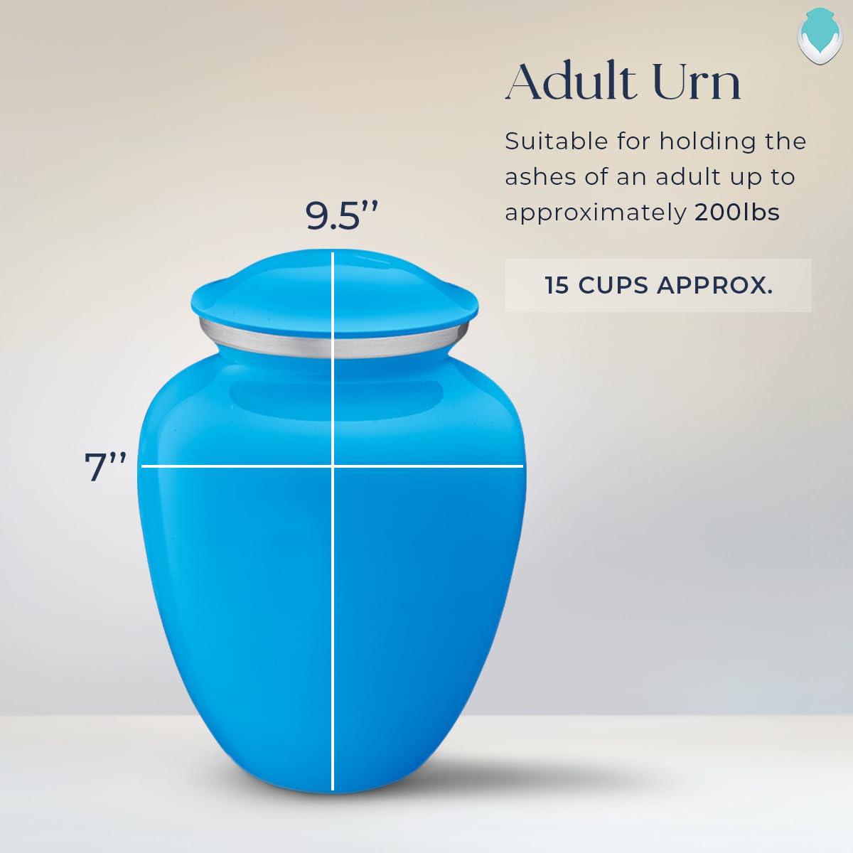 Geturns Embrace Adult Personalized Picture Cremation Urns for Human Ashes I Large Photo Black Funeral Urn for Men and Women I 200 lbs
