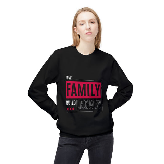 Family Graphic Crewneck Sweatshirt