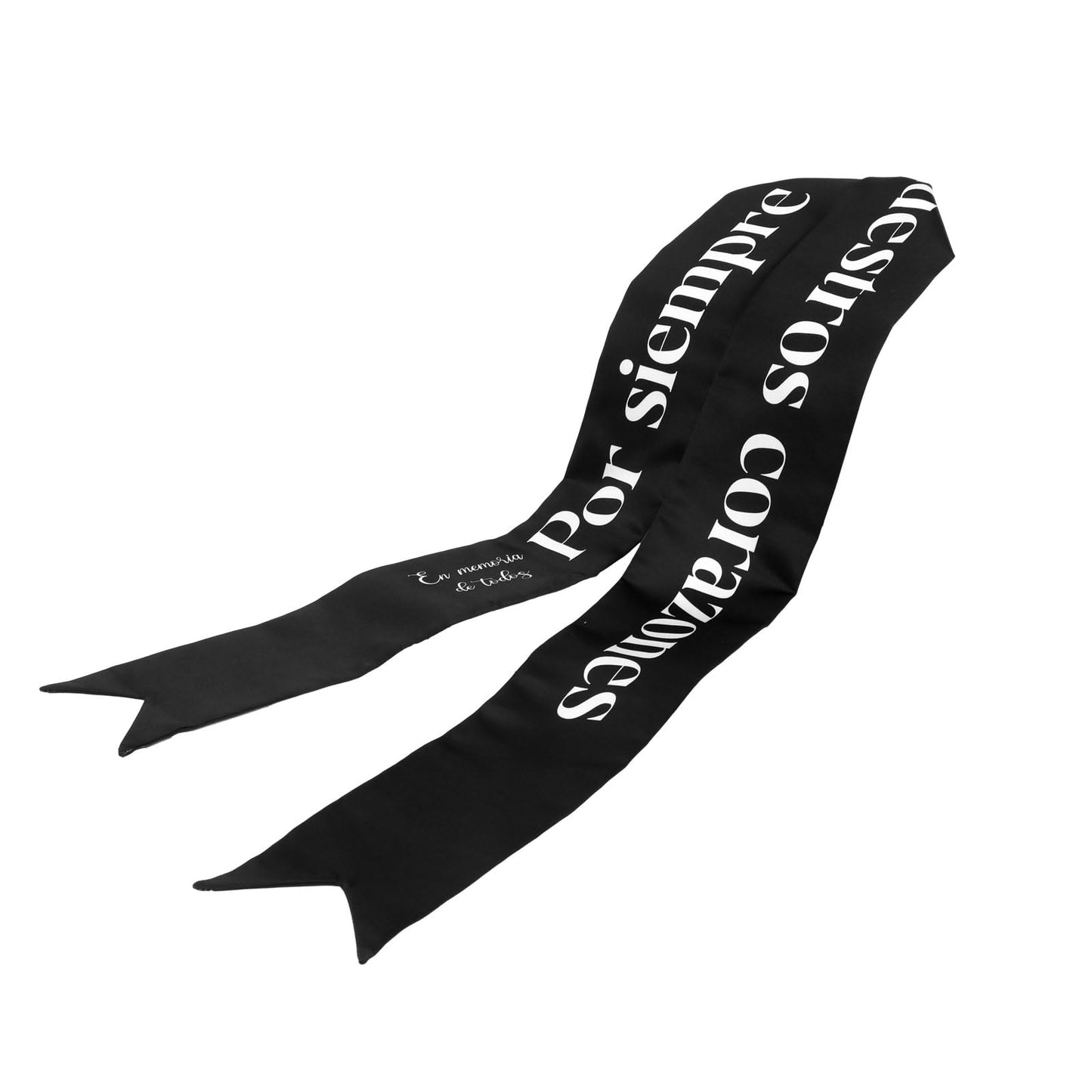 Funeral Sash Memorial Wreath Sash Funeral Ribbon Celebration of Life Ribbon for Casket or Wreath Flowers Memorial Service Honor The Loved Ones Memory 58x4''(White,Forever in Our Hearts)