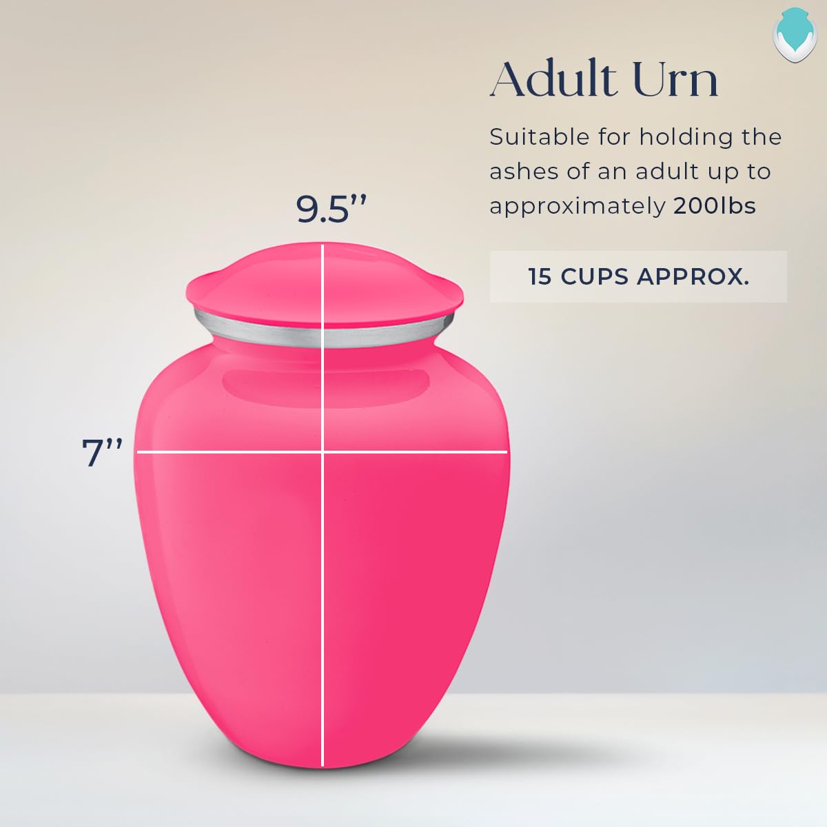 Geturns Embrace Adult Personalized Picture Cremation Urns for Human Ashes I Large Photo Black Funeral Urn for Men and Women I 200 lbs