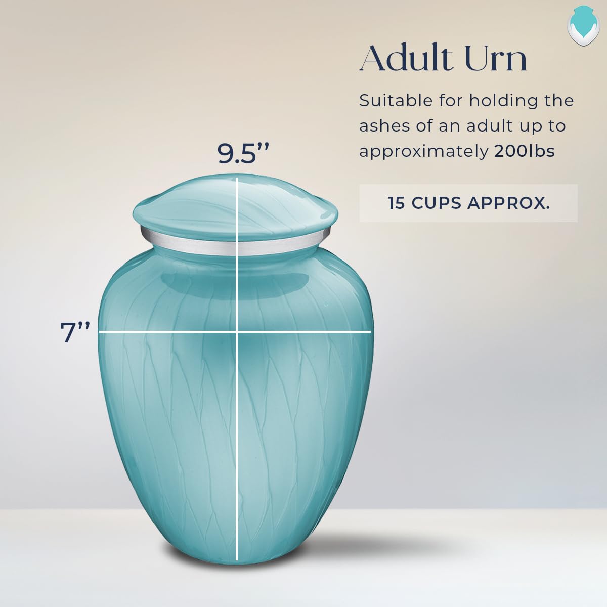 Geturns Embrace Adult Personalized Picture Cremation Urns for Human Ashes I Large Photo Black Funeral Urn for Men and Women I 200 lbs