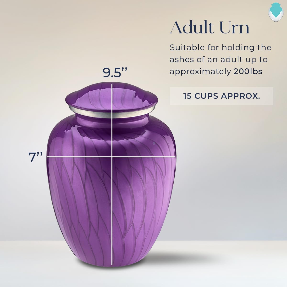 Geturns Embrace Adult Personalized Picture Cremation Urns for Human Ashes I Large Photo Black Funeral Urn for Men and Women I 200 lbs