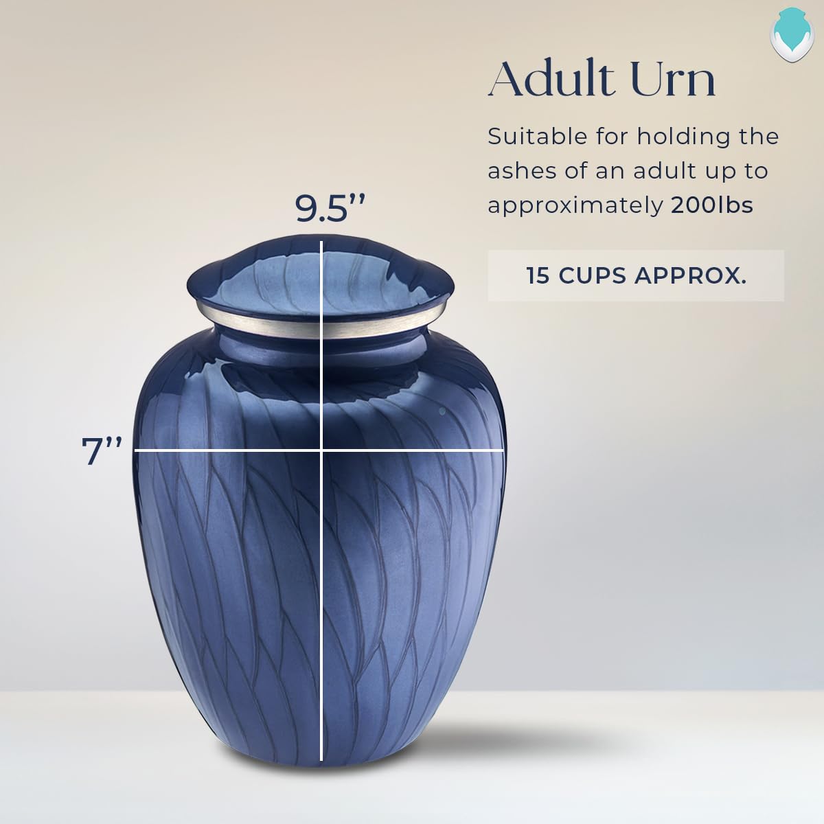 Geturns Embrace Adult Personalized Picture Cremation Urns for Human Ashes I Large Photo Black Funeral Urn for Men and Women I 200 lbs