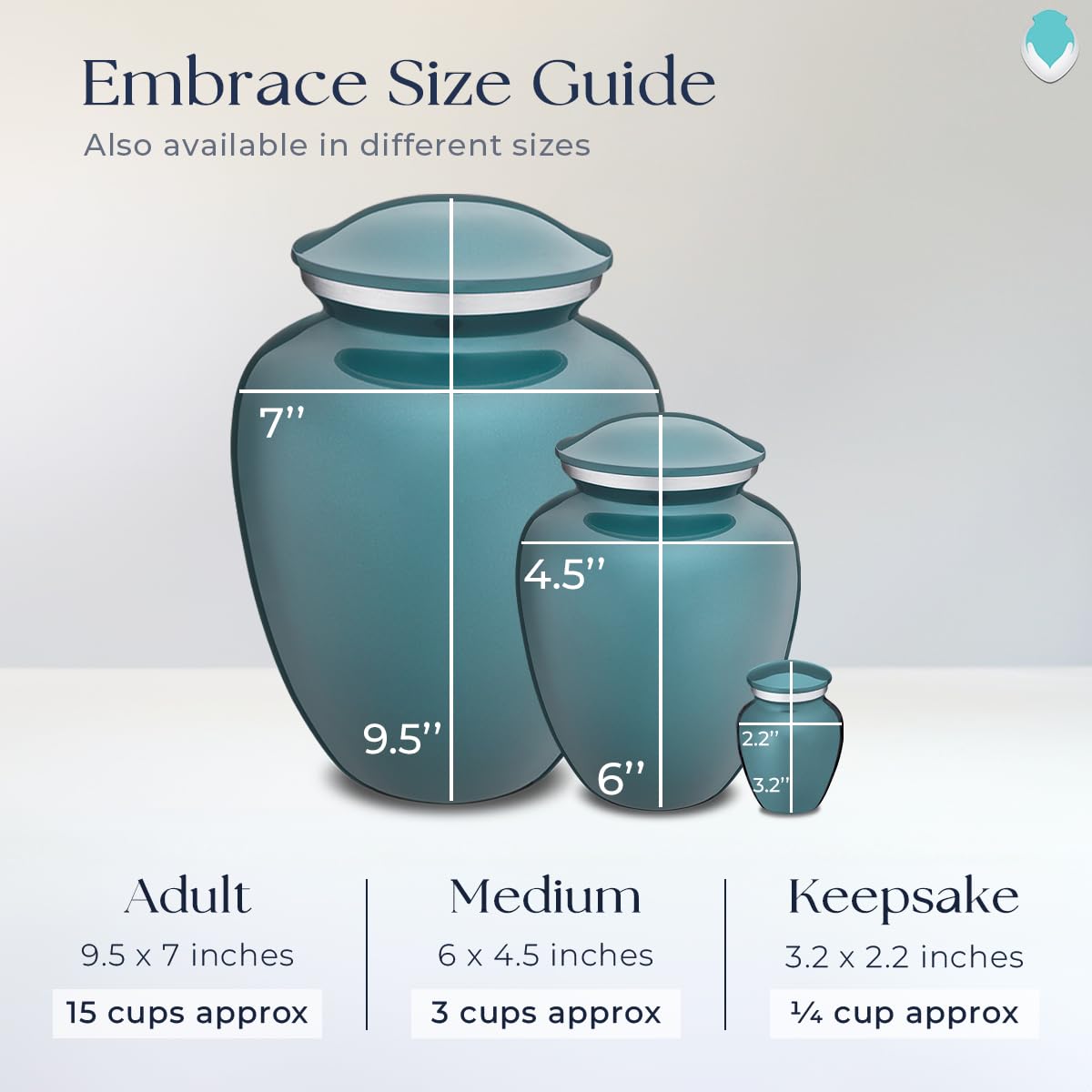 Geturns Embrace Adult Personalized Picture Cremation Urns for Human Ashes I Large Photo Black Funeral Urn for Men and Women I 200 lbs