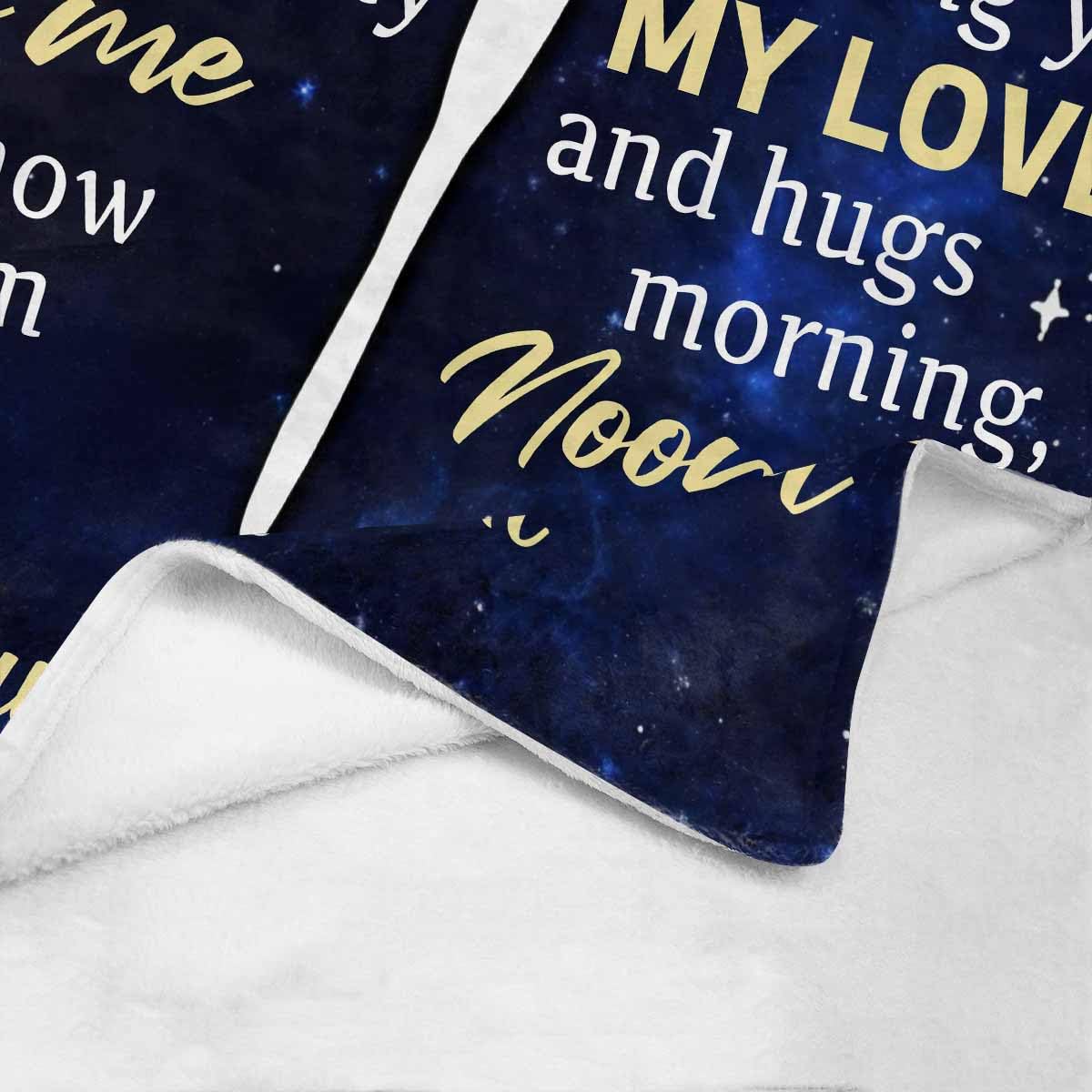 Custom Memorial Blanket with Photos for Loss of Loved One, Loving Memory Personalized Sympathy Blanket for Loss of Dad Mom Husband Wife Friend in Memory of Loved One Gifts, Made in USA
