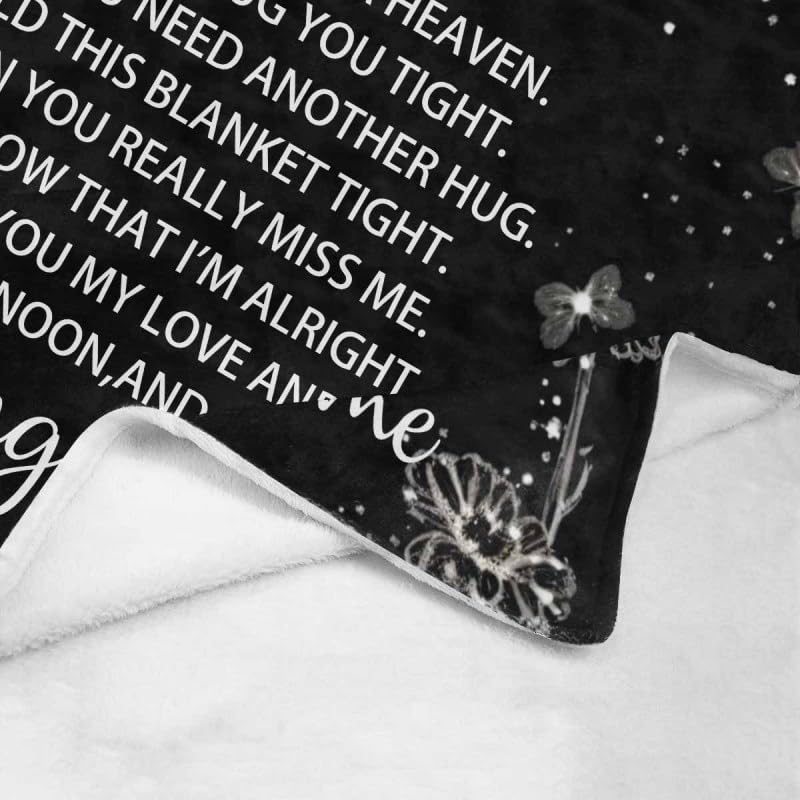 Custom Memorial Blanket with Photos for Loss of Loved One, Loving Memory Personalized Sympathy Blanket for Loss of Dad Mom Husband Wife Friend in Memory of Loved One Gifts, Made in USA