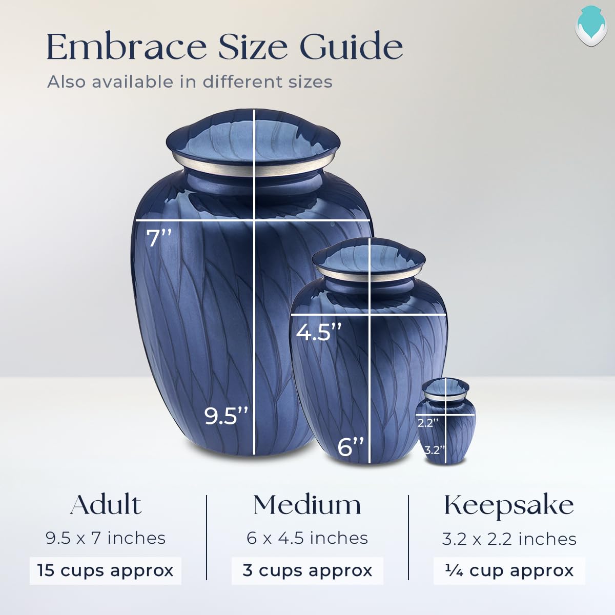 Geturns Embrace Adult Personalized Picture Cremation Urns for Human Ashes I Large Photo Black Funeral Urn for Men and Women I 200 lbs