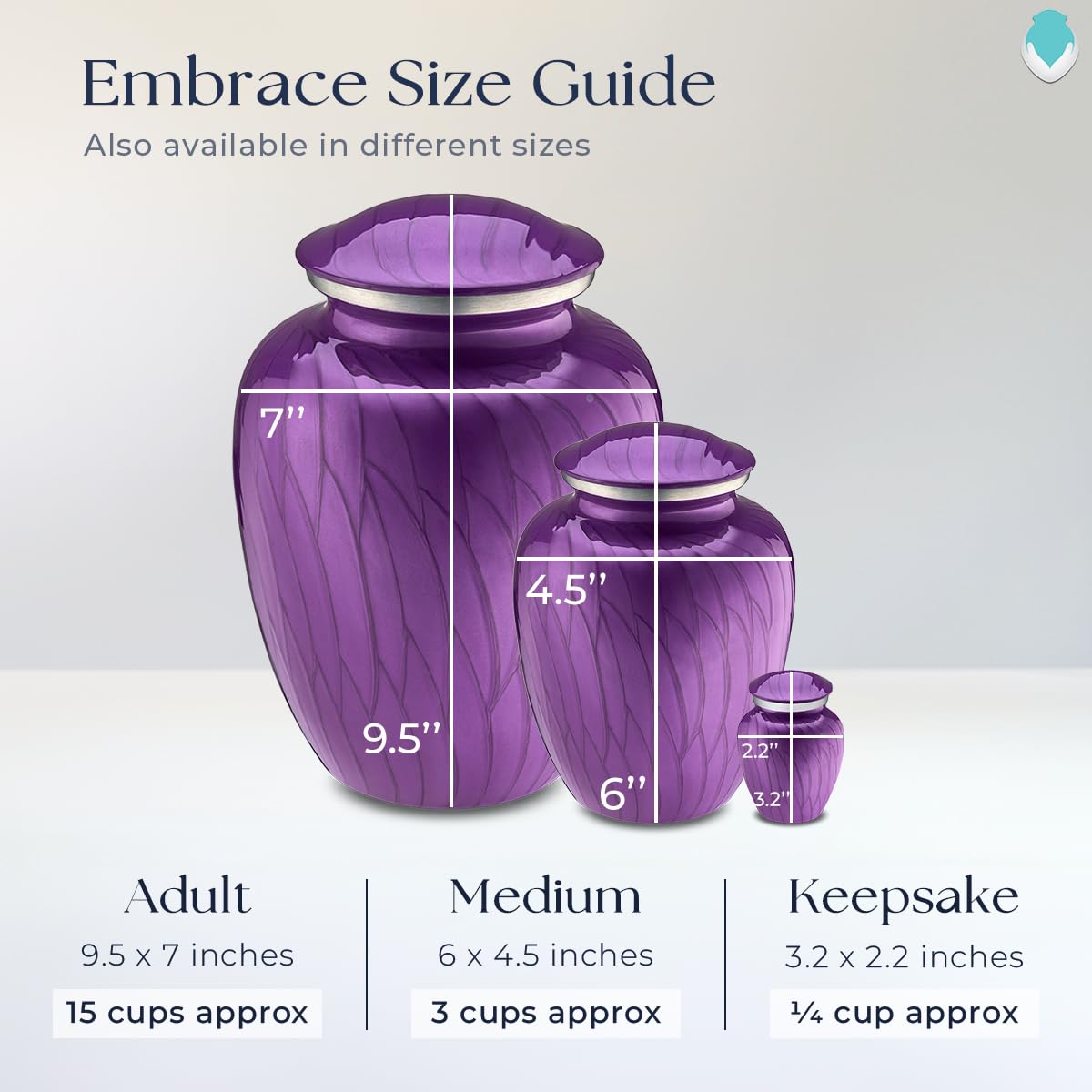 Geturns Embrace Adult Personalized Picture Cremation Urns for Human Ashes I Large Photo Black Funeral Urn for Men and Women I 200 lbs