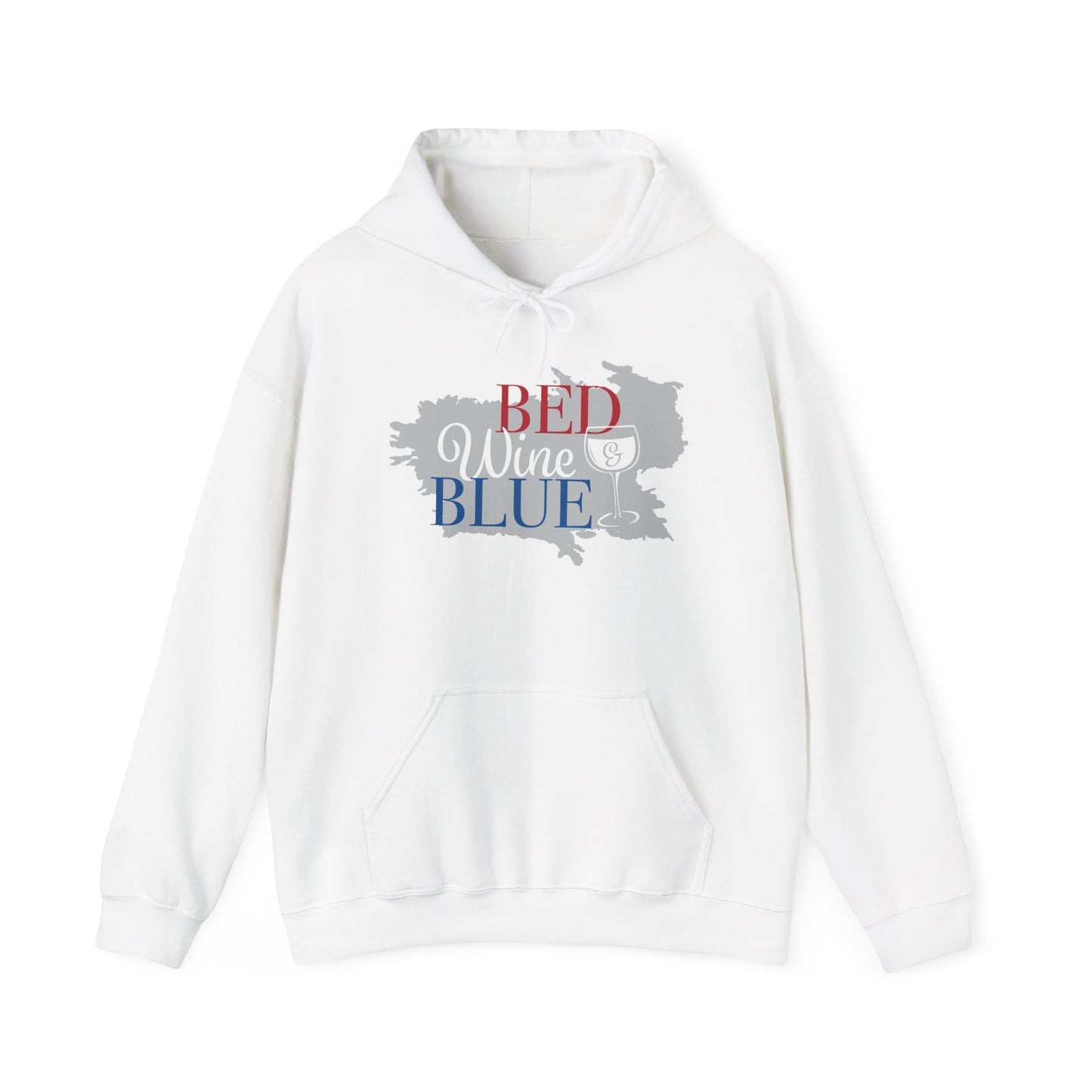 Unisex Hooded Sweatshirt - 'Red, Wine & Blue' Comfortable Casual Wear