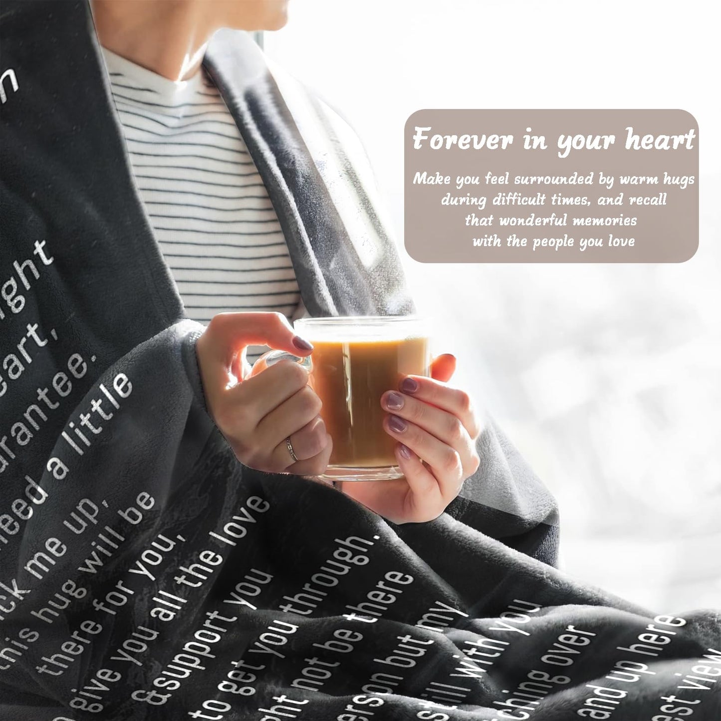 Vsmoedb Custom Memorial Blanket with Pictures, Sympathy Blanket for Loss of Loved One, Memorial Blankets for Loss of Mom Dad, Memory Blankets Memorial Gifts for Loss of Loved One Made in USA
