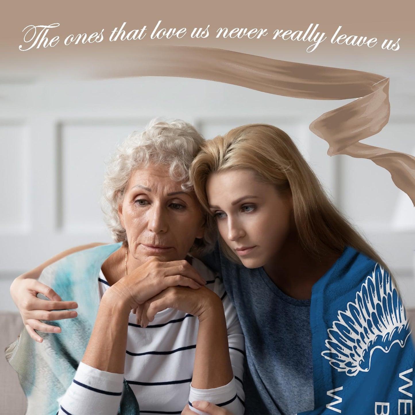 Vsmoedb Custom Memorial Blanket with Pictures, Sympathy Blanket for Loss of Loved One, Memorial Blankets for Loss of Mom Dad, Memory Blankets Memorial Gifts for Loss of Loved One Made in USA
